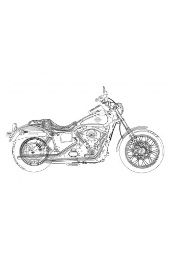 Poster Harley Davidson - Motos