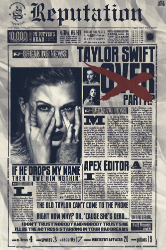 Poster Taylor Swift - Artistas Pop
