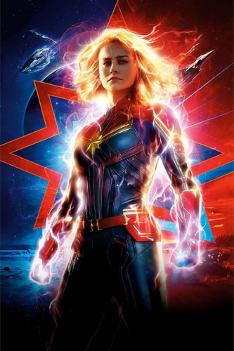 Poster Capitain - Capitã Marvel
