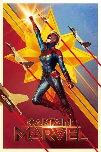 Poster Capitain - Capitã Marvel