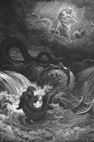 Poster Gustave Doré - The Destruction of Leviathan - Obras de Arte