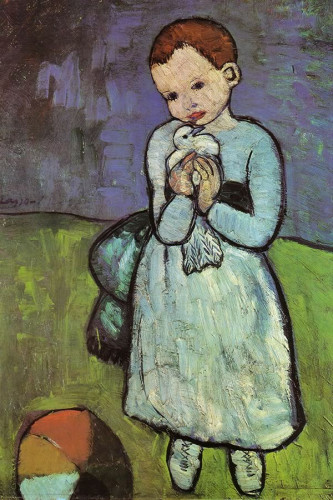Poster Pablo Picasso Child Holding A dove 1901