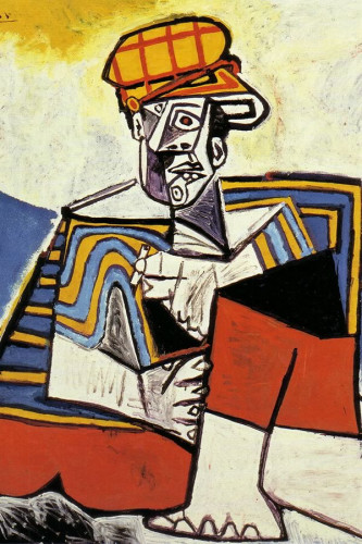 Poster Pablo Picasso The Smoker 1953