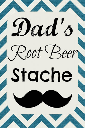 Poster Cerveja Dad Dad Rootbeer Stache