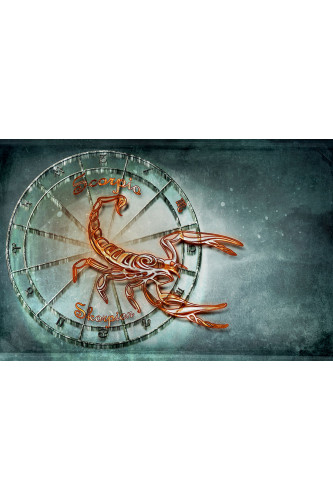 Poster Escorpião - Zodíaco - Signos
