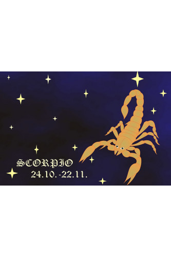 Poster Escorpião - Zodíaco - Signos