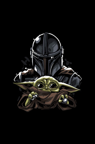 Poster The Mandalorian - Yoda - Séries