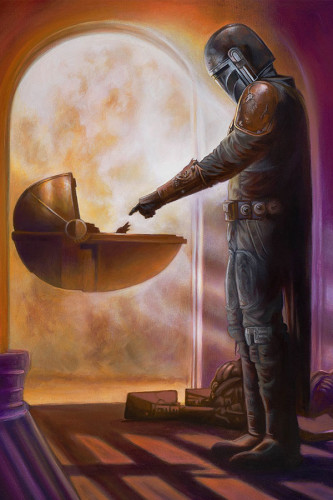 Poster The Mandalorian - Yoda - Séries