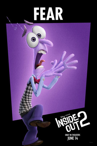 Poster Divertidamente 2 - Medo - Inside Out 2 - Animação - Infantil - Filmes