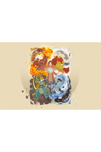 Poster Avatar O Último Mestre de Ar - The Last Airbender - Desenhos - Animes