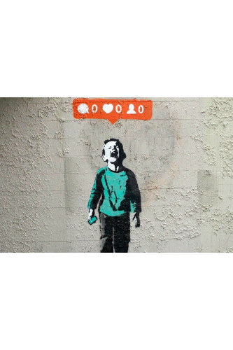 Poster Bansky - Grafite - Street Art