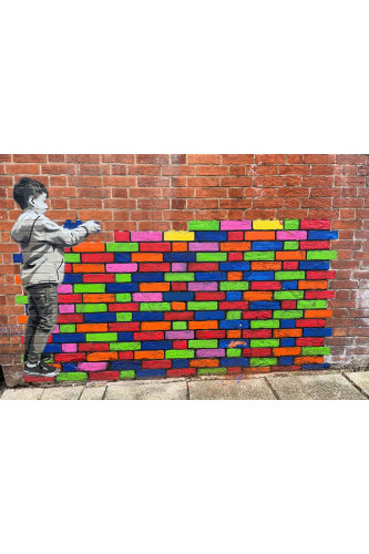 Poster Bansky - Grafite - Street Art