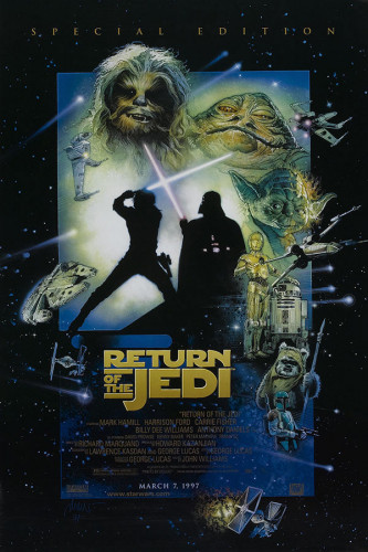 Poster Star Wars Geek Guerra Estrelas Episodio Retorno De Jedi Return