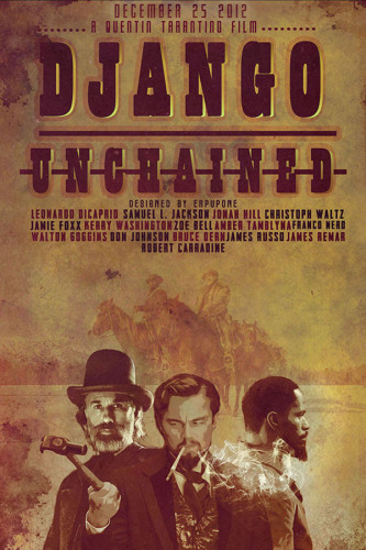 Poster Django Livre Tarantino Aletrnativo Antigo