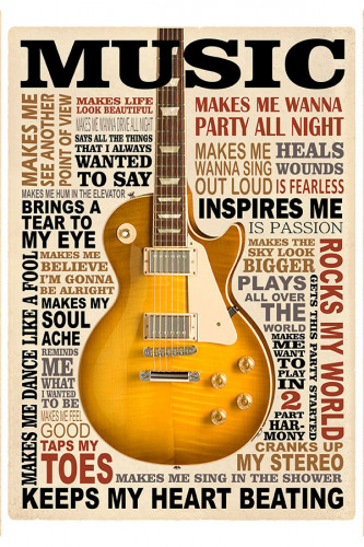 Poster Music - Conceitual de Música Rock