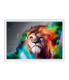 Poster Leão  - Coleção Colors - Animais