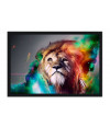 Poster Leão  - Coleção Colors - Animais