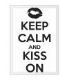 Poster Colecao Keep Calm And Kiss On