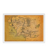 Poster Middle Earth Map - Mapa da Terra Média - Hobbit - Mapas