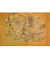 Poster Middle Earth Map - Mapa da Terra Média - Hobbit - Mapas