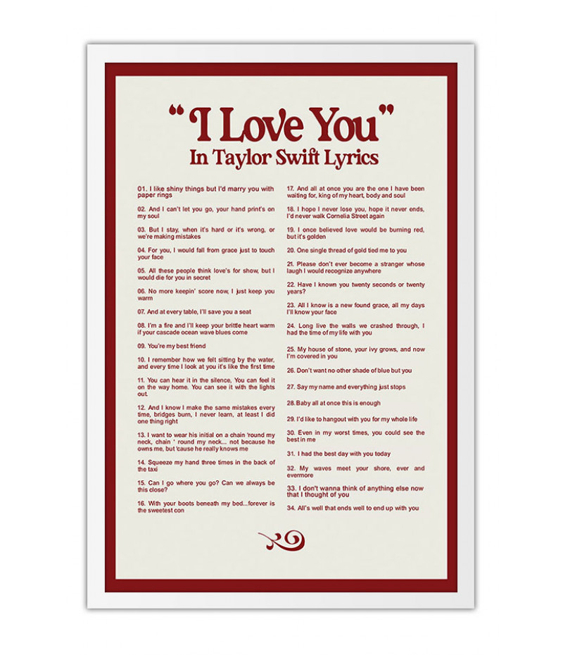 Poster Taylor Swift - Artistas Pop