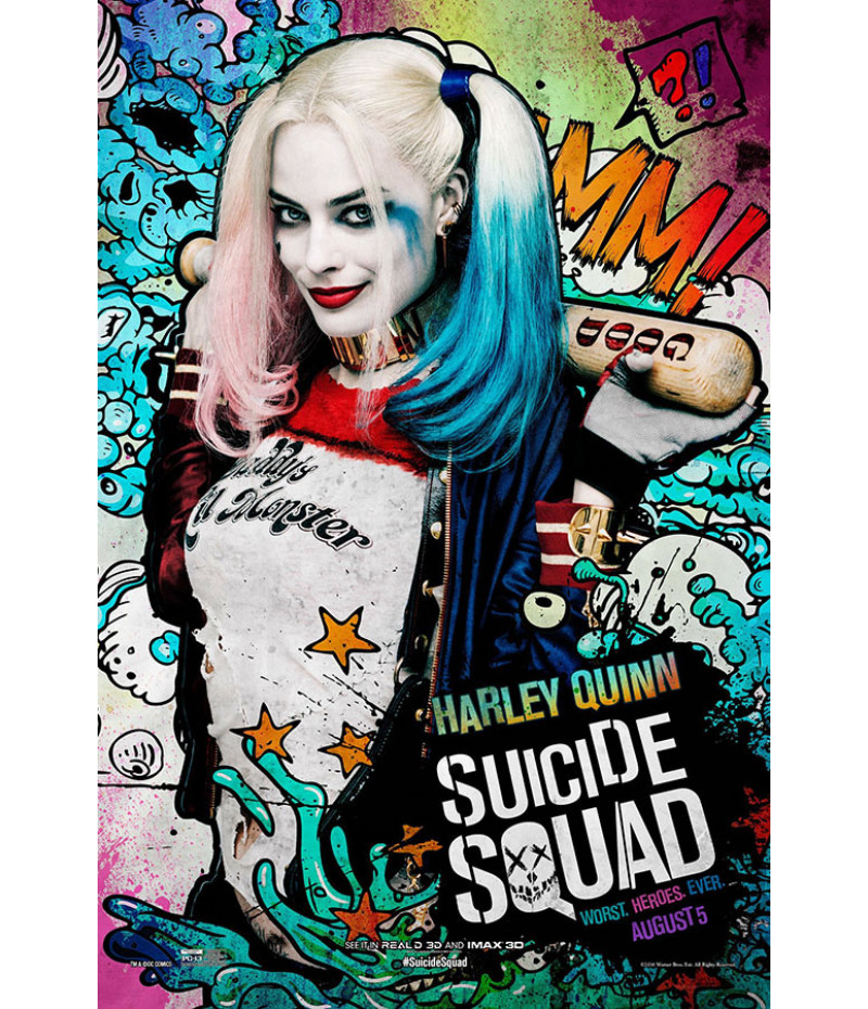 Poster Suicide Squad Esquadrao Suicida Harley Quinn
