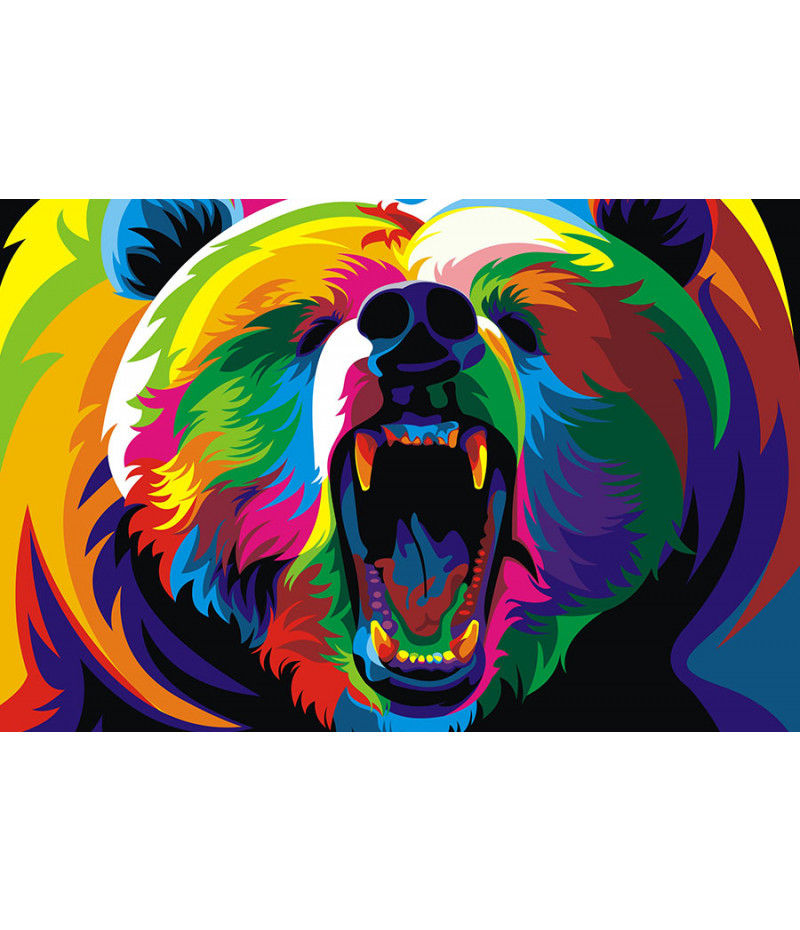 Poster Urso - Coleção Colors - Animais