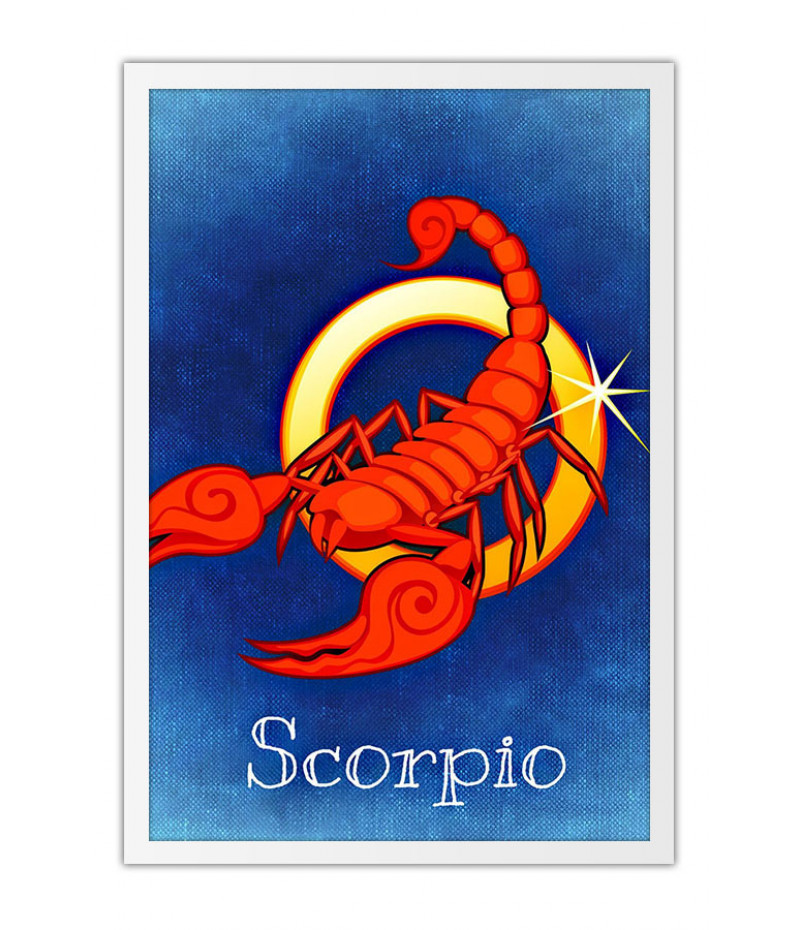 Poster Escorpião - Zodíaco - Signos