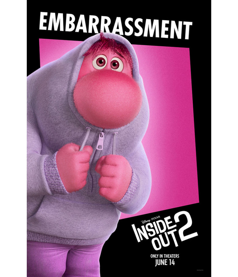 Poster Divertidamente 2 - Vergonha - Inside Out 2 - Animação - Infantil - Filmes