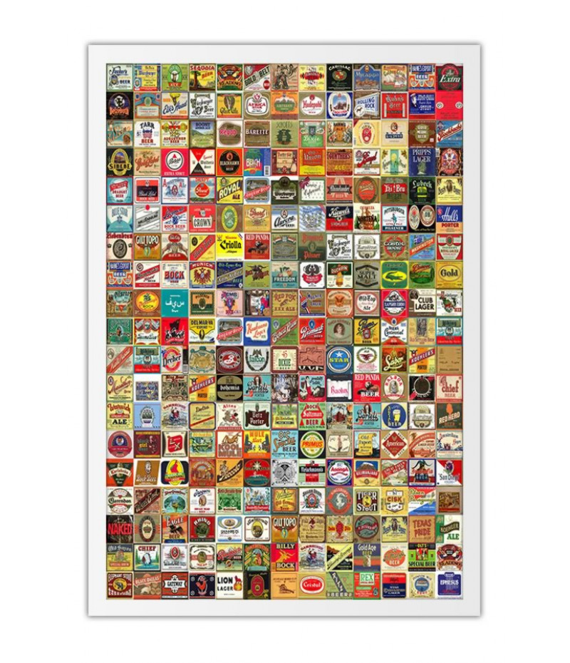 Poster Rótulos De Cerveja Labels