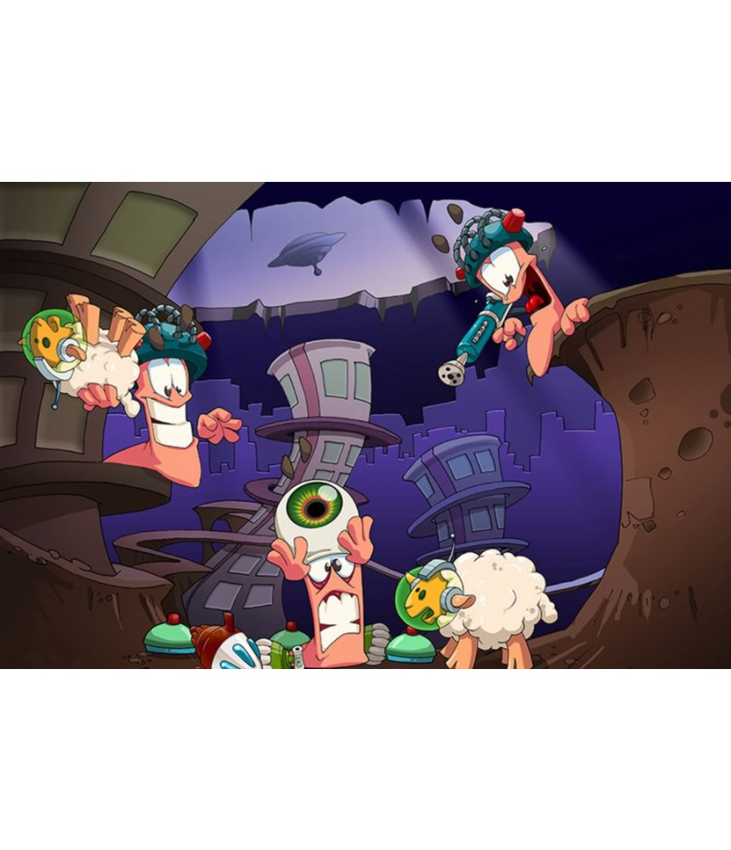 Poster Game Worms a Space Oddity