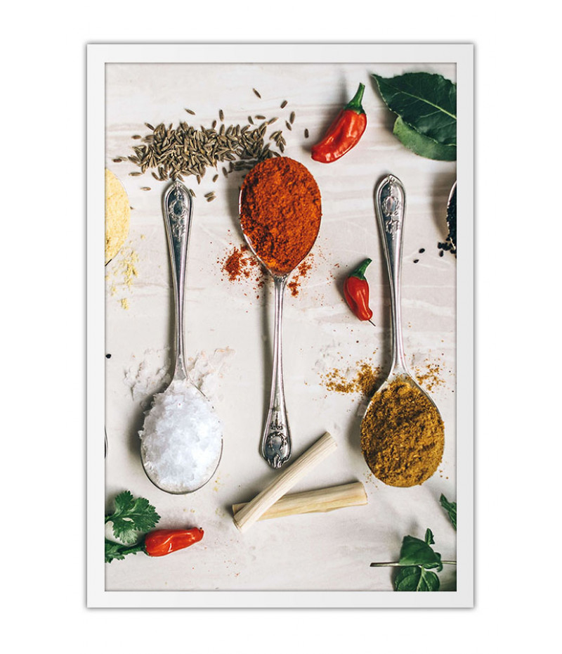 Poster Temperos - Cozinha - Chef - Comida - Culinária