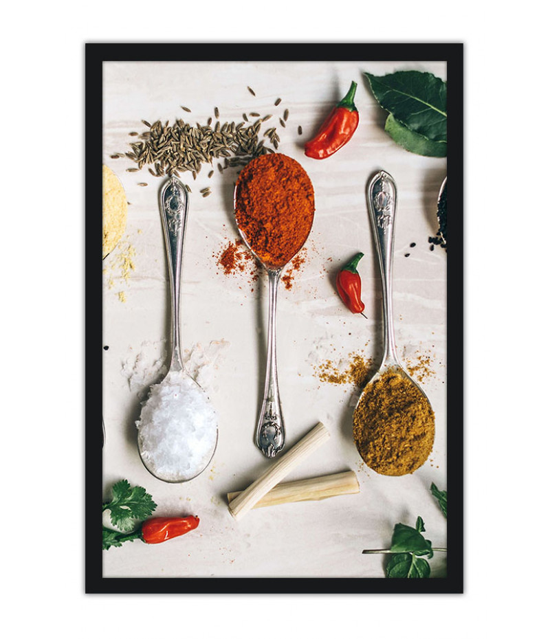 Poster Temperos - Cozinha - Chef - Comida - Culinária
