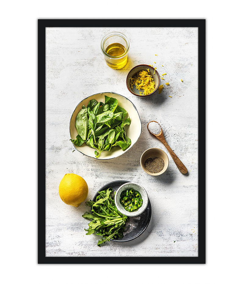 Poster Temperos - Cozinha - Chef - Comida - Culinária