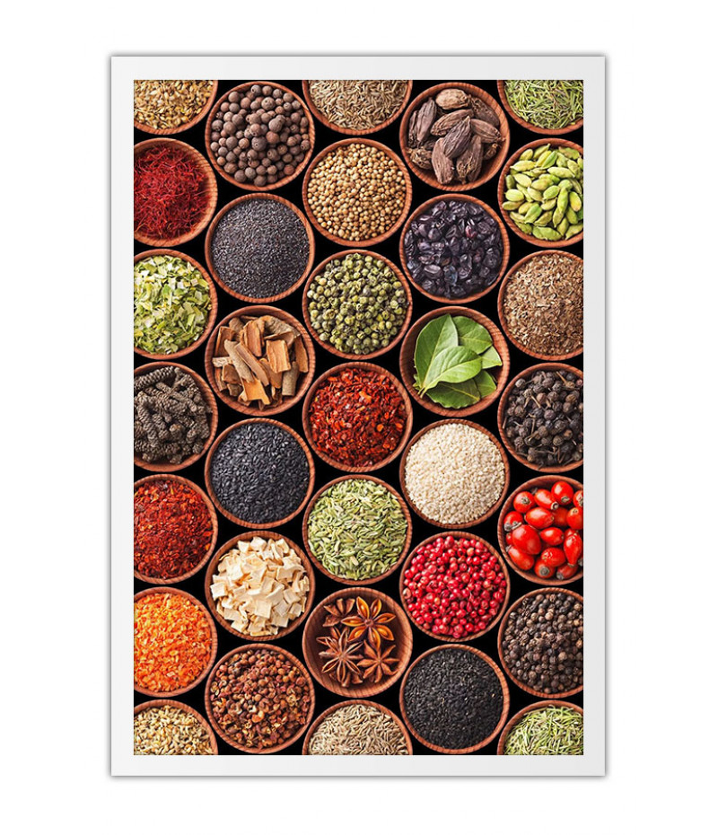 Poster Temperos - Cozinha - Chef - Comida - Culinária