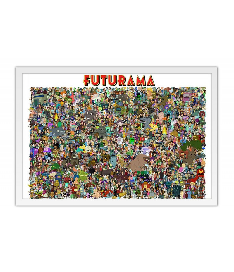 Poster Todos Os Personagens Futurama